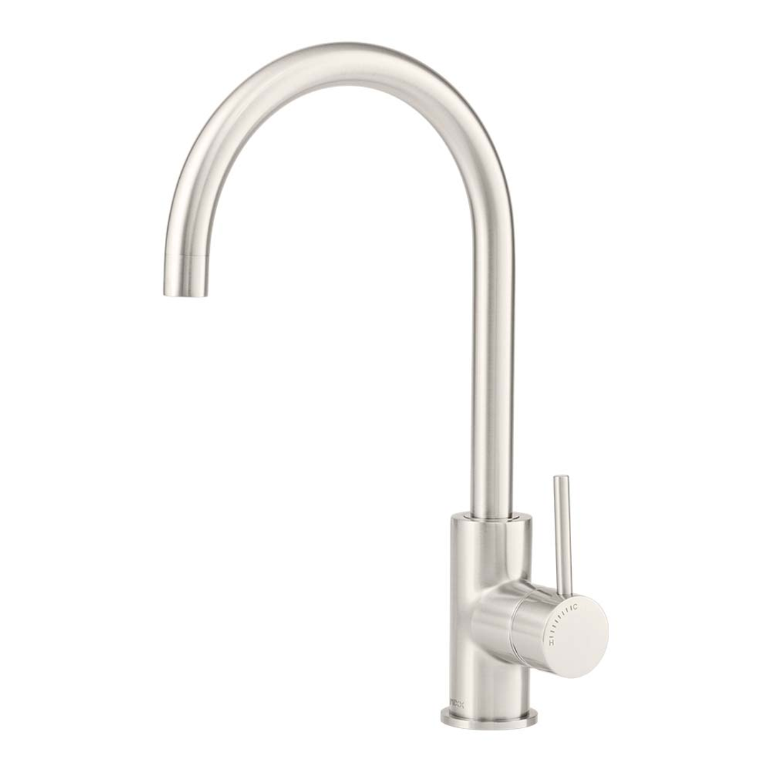 Brasshards Mixx Anise Eco Round Sink Mixer Brushed Nickel Lead Free