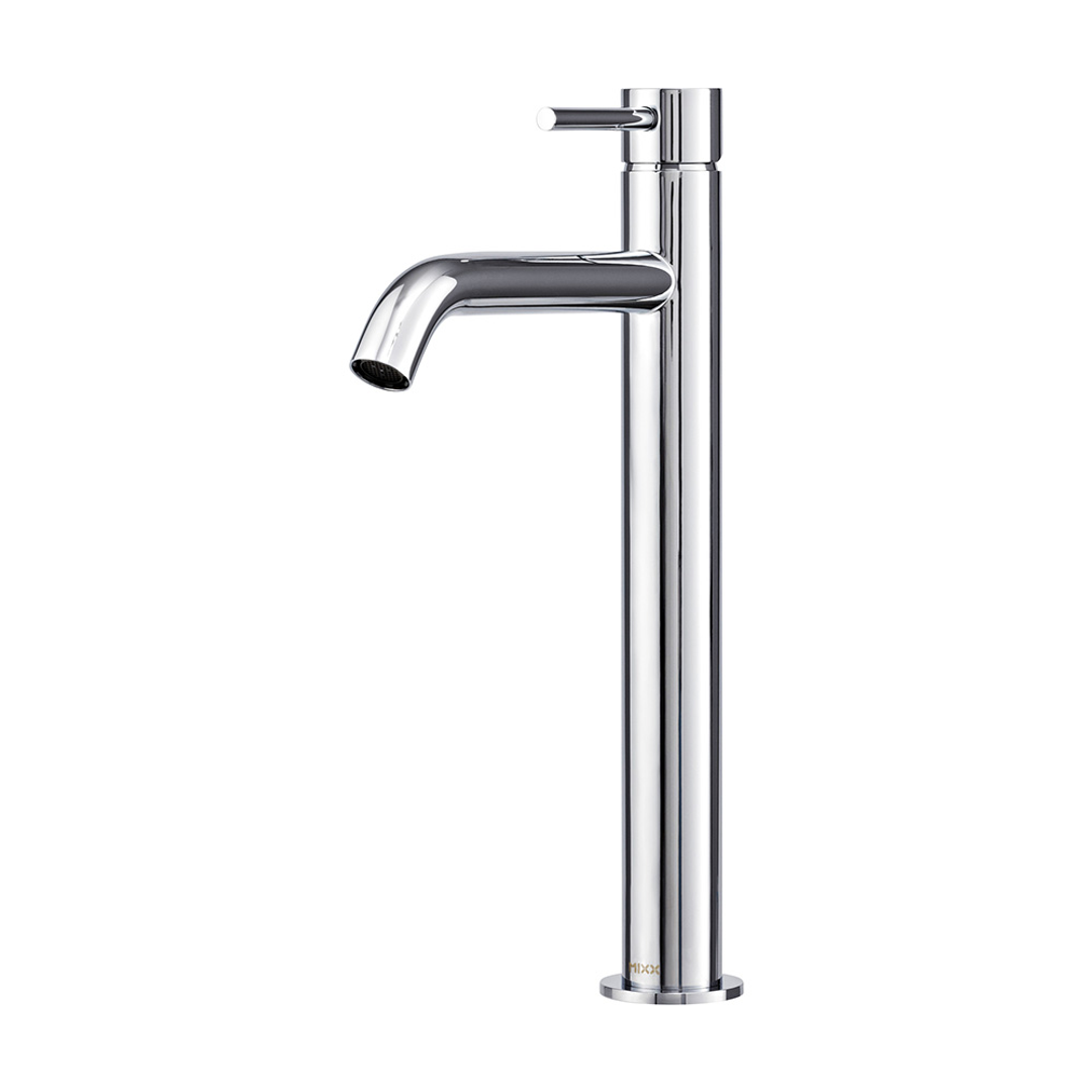 Brasshards Mixx Anise Eco Tower Vessel Mixer Curved Spout Chrome Lead Free