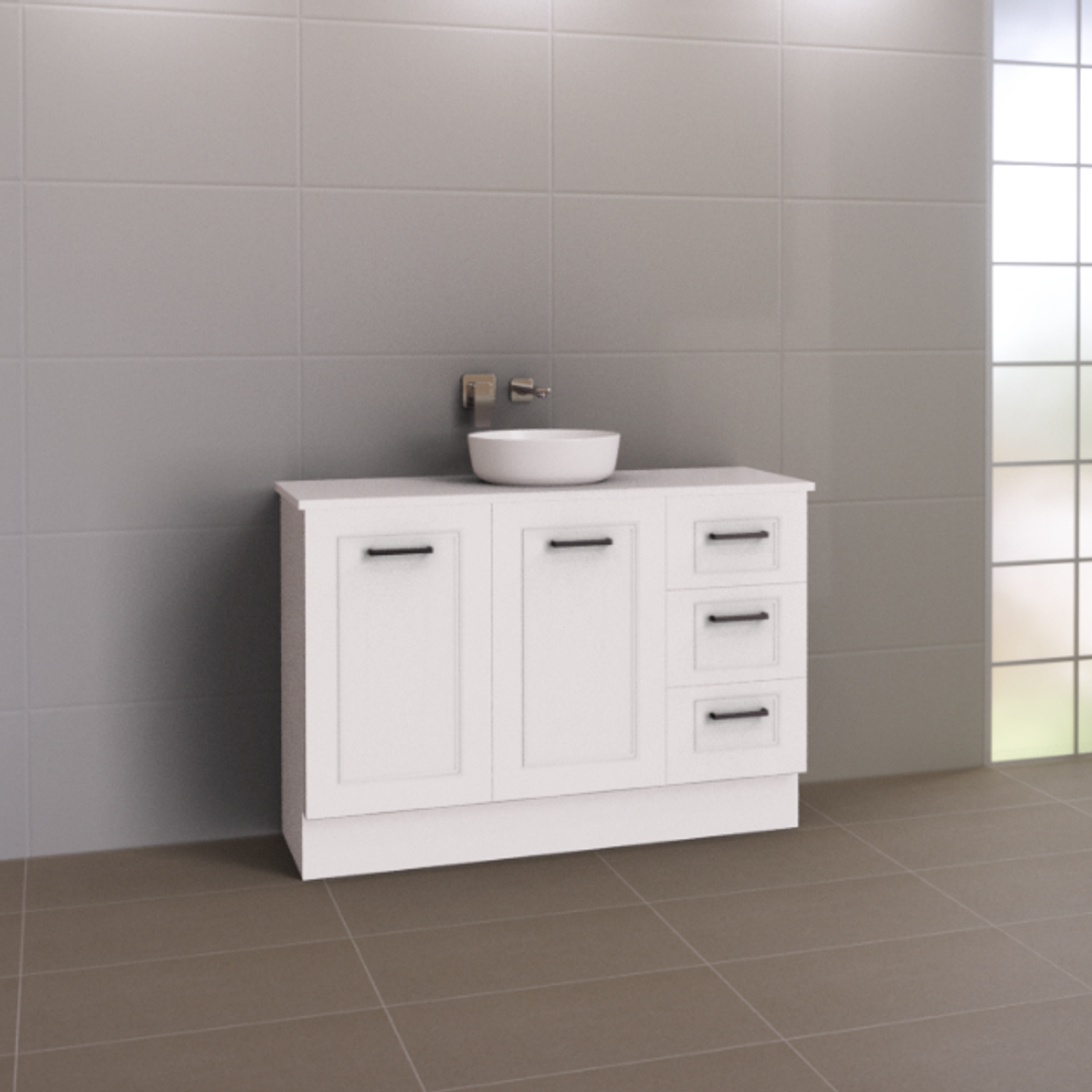 VICTORIA VANITY 1200MM CABINET ONLY FLOOR STANDING(TIMBERLN P#:V12XF)