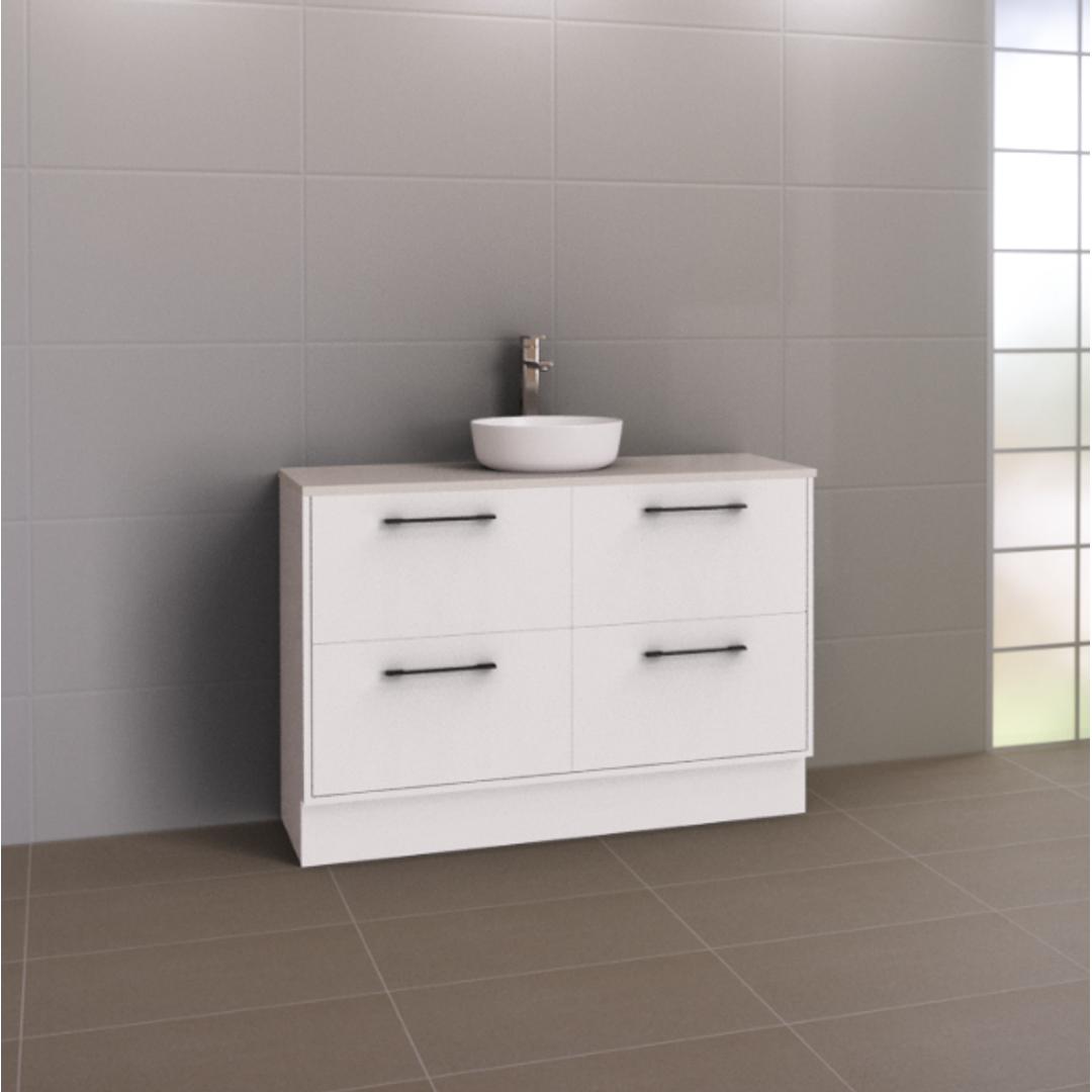 Timberline Grange Vanity 1200mm Centre Bowl Alpha Top Floor Standing