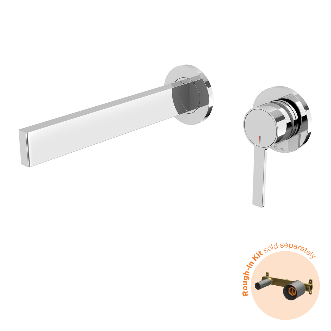 Phoenix Lexi Mkii Switchmix Wall Bath Mixer Set 200Mm Fit-Off Kit Chrome