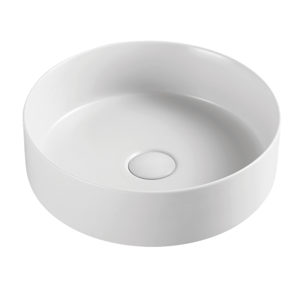 Abey Poco C/Top Matt Basin + Plug 355X355X120 White
