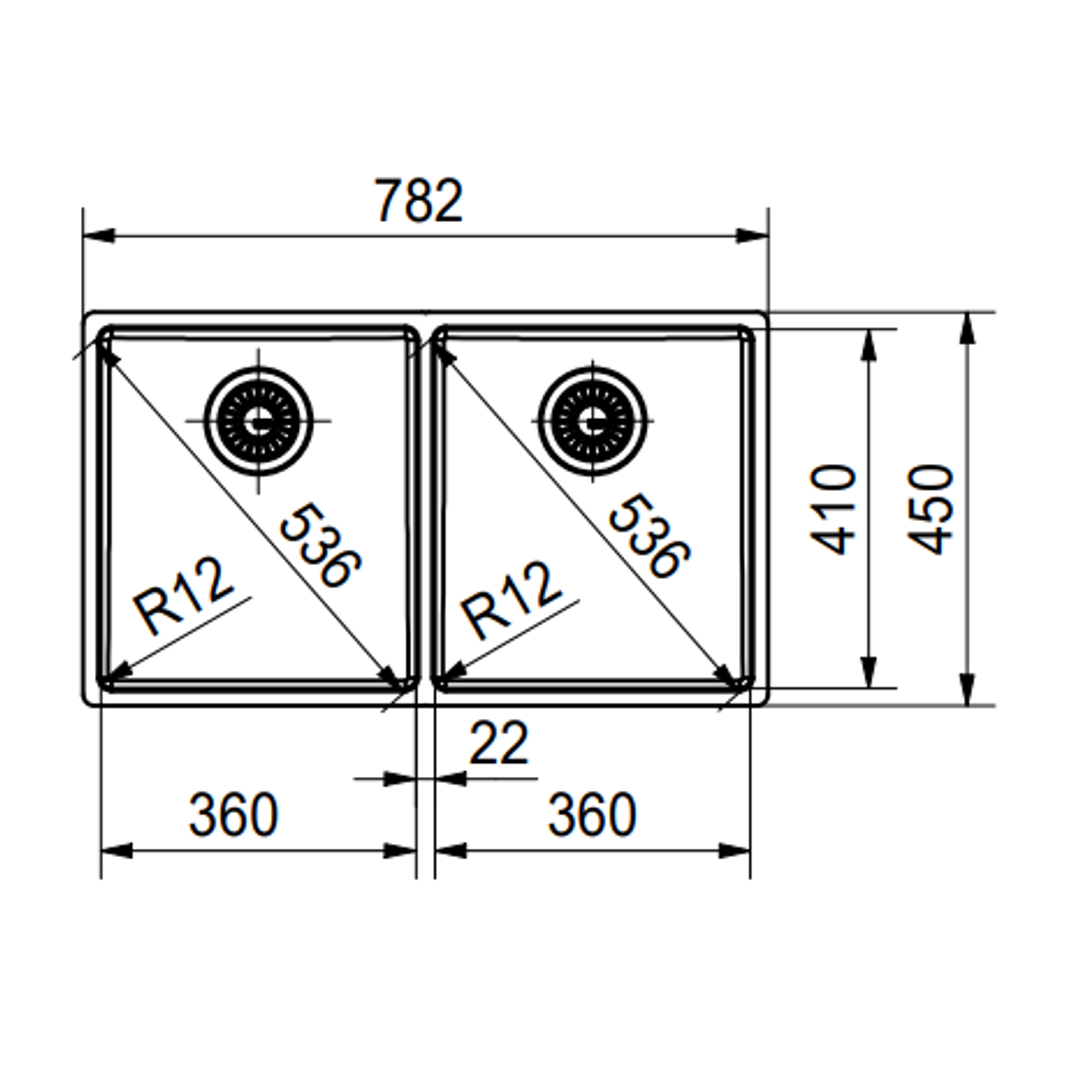 Franke Bolero Double Bowl Sink Inc Dt360 Rm44 Box220-36
