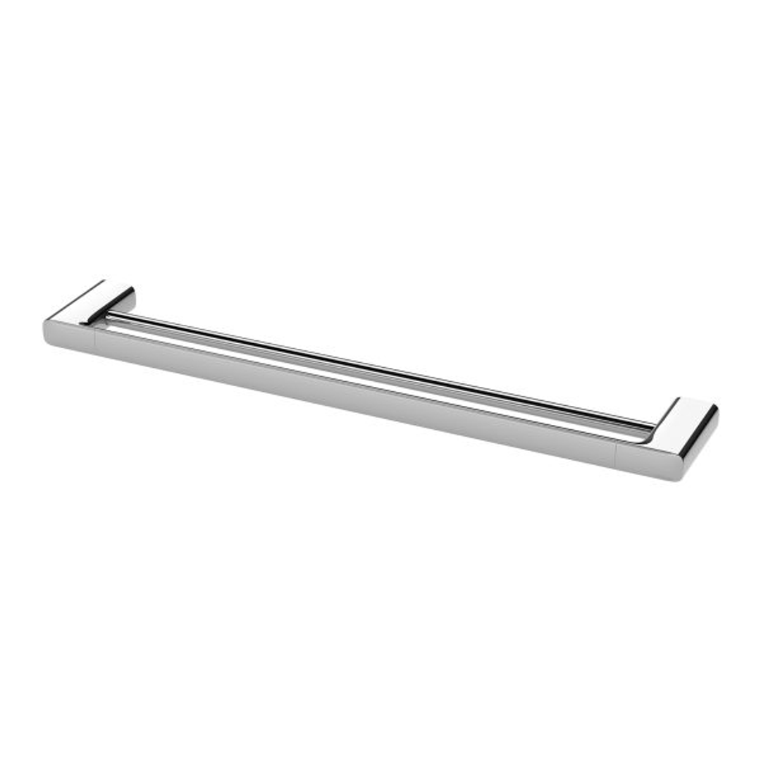 Phoenix Nuage Double Towel Rail 600Mm Brushed Carbon
