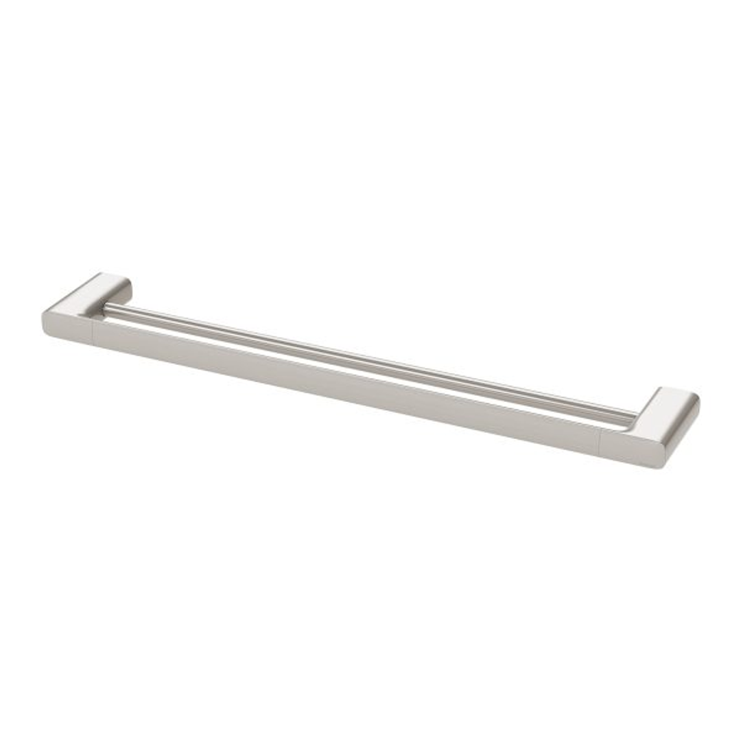 Phoenix Nuage Double Towel Rail 600Mm Brushed Nickel