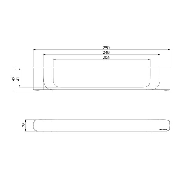 Phoenix Nuage Hand Towel Rail Matte White