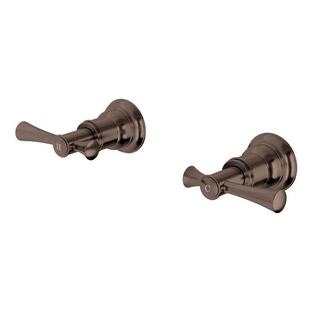 Phoenix Cromford Wall Top Assemblies Brushed Bronze