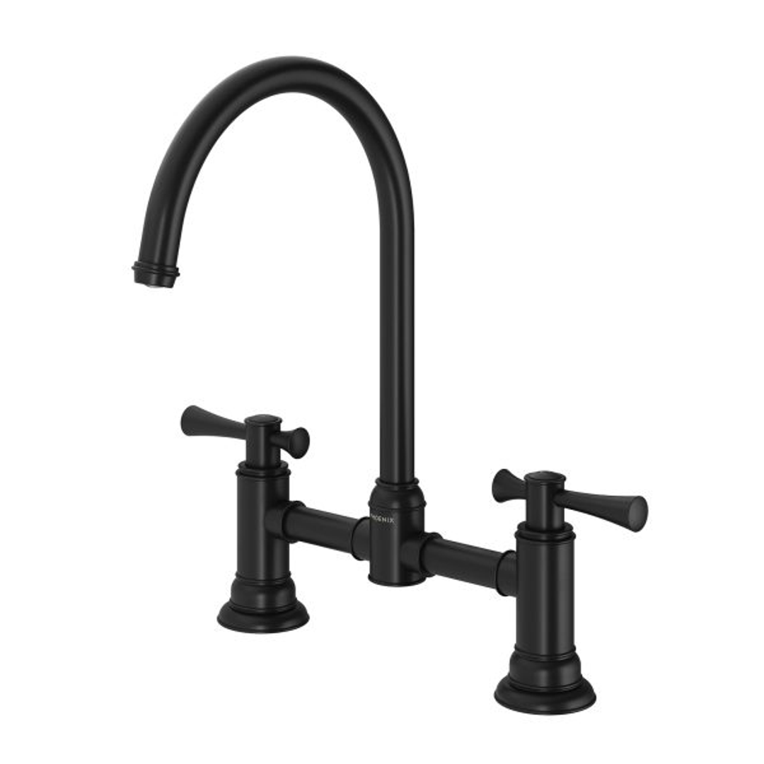 Phoenix Cromford Exposed Sink Set Matt Black