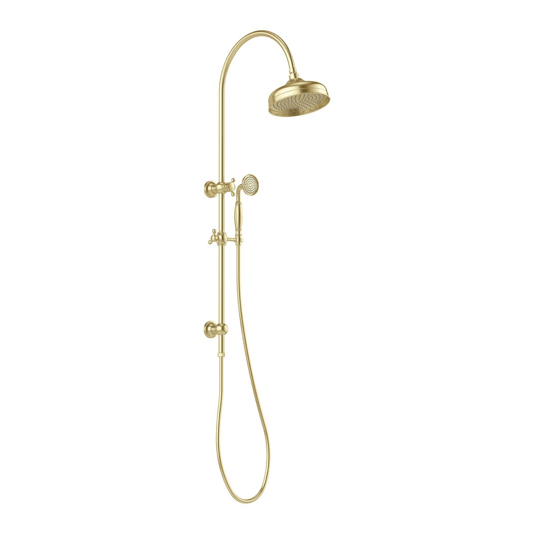 Phoenix Cromford Twin Shower 210Mm Rose Brushed Gold