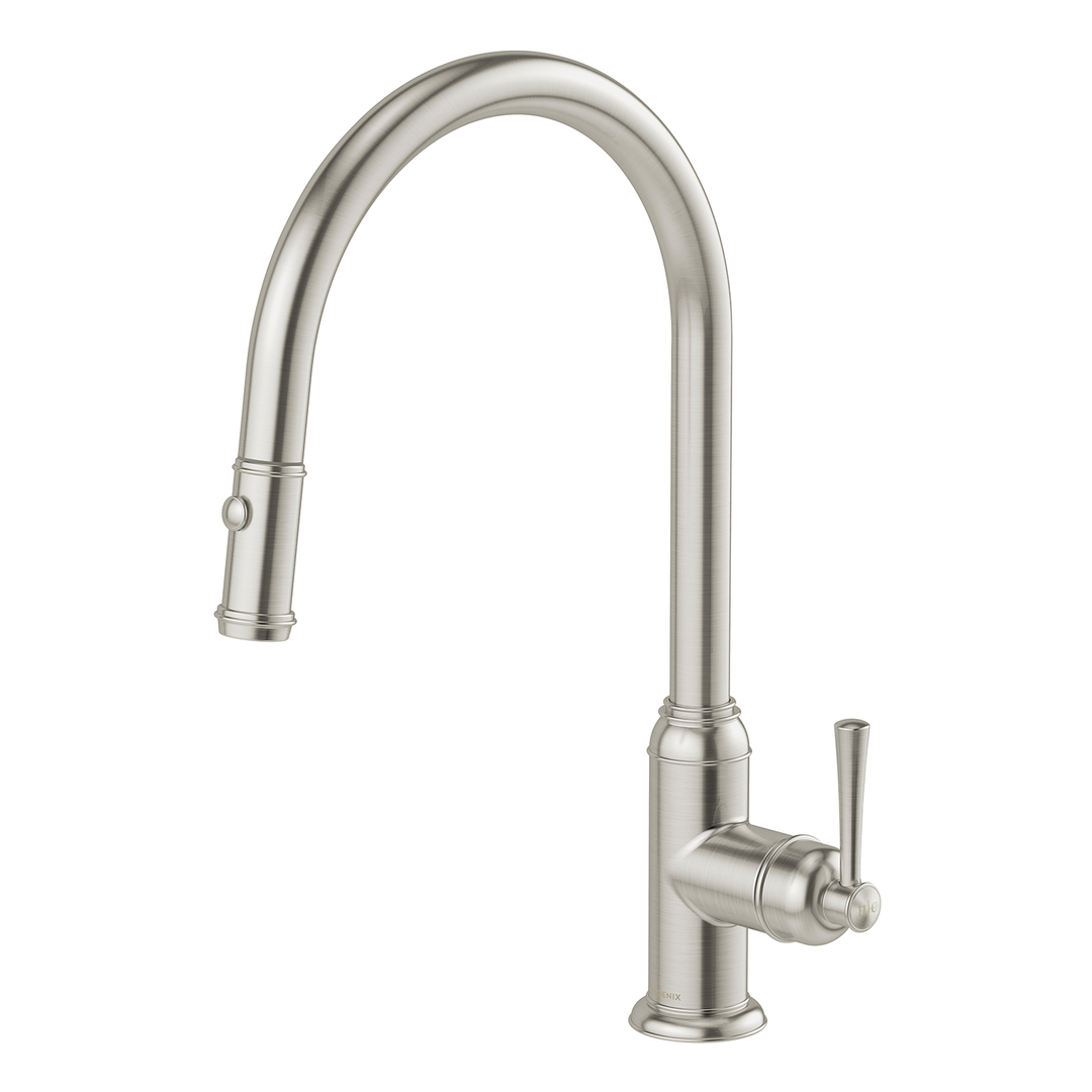 Phoenix Cromford Pull Out Sink Mixer Brushed Nickel