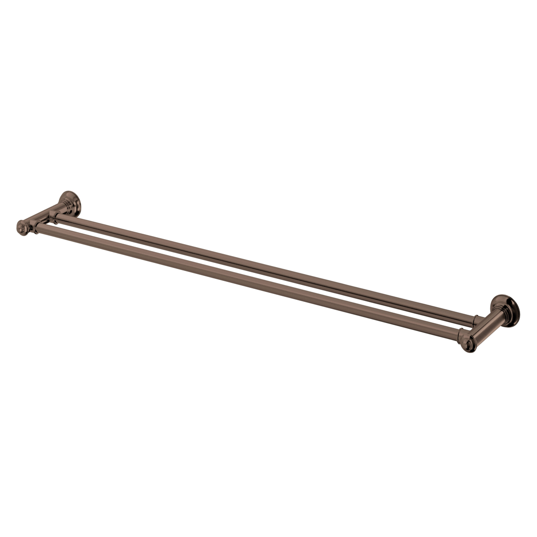 Phoenix Cromford Double Towel Rail 800Mm Brushed Bronze