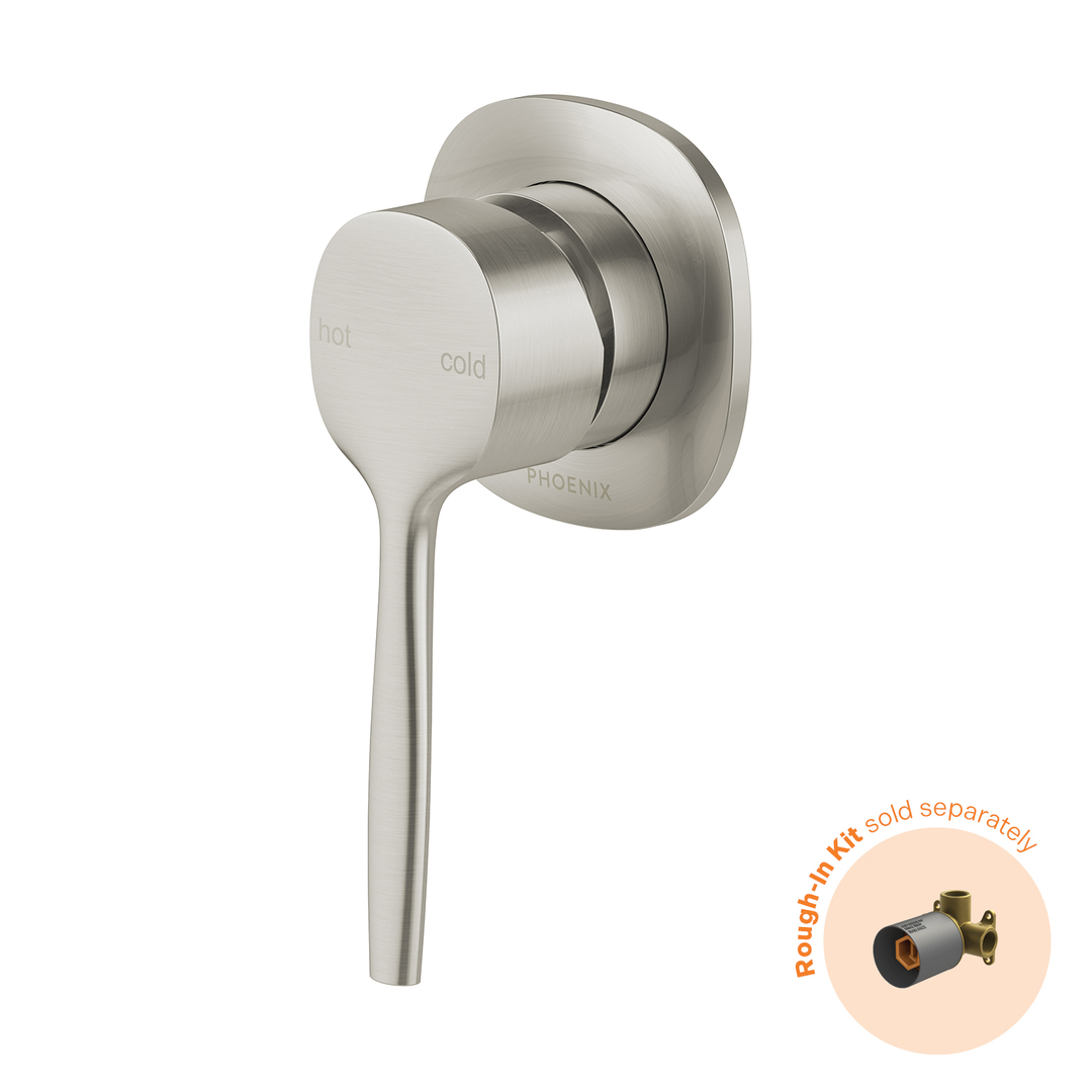 Phoenix Vask Switchmix Shower / Wall Mixer Fit-Off Kit Brushed Nickel