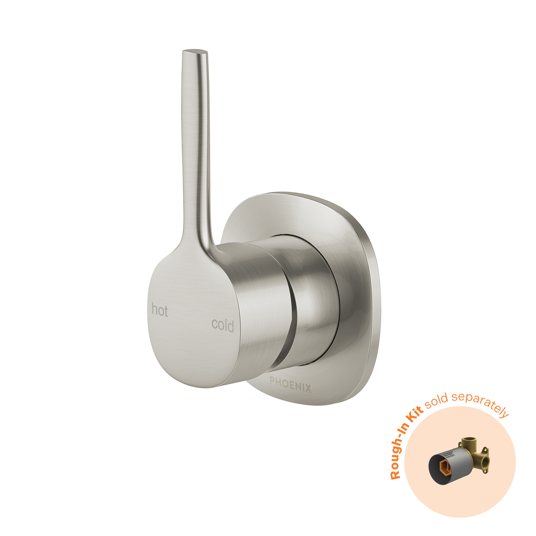 Phoenix Vask Switchmix Shower / Wall Mixer Pin Up Fit-Off Kit Brushed Nickel