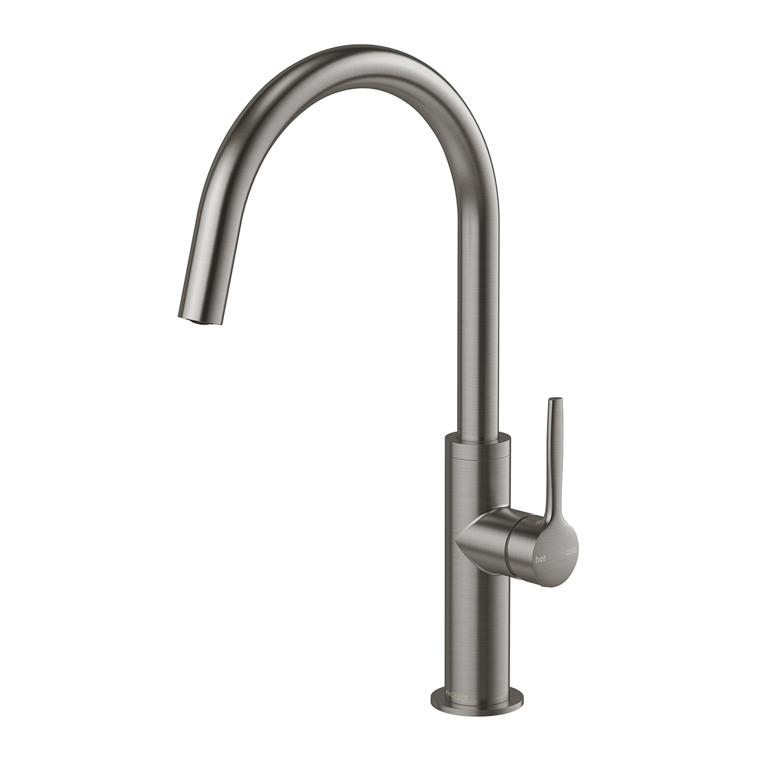 Phoenix Vask Sink Mixer 190Mm Brushed Carbon