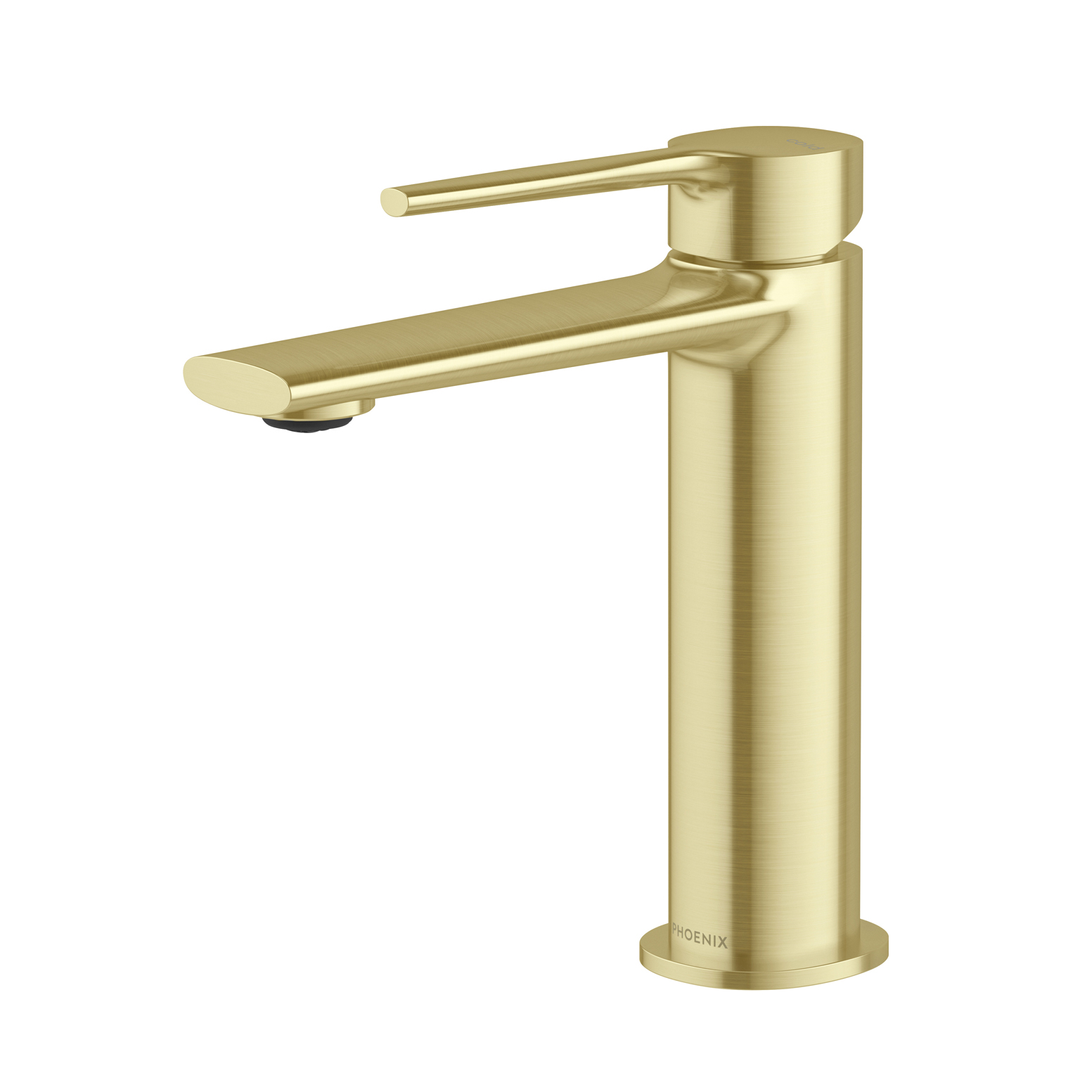 Phoenix Vask Basin Mixer Brushed Gold
