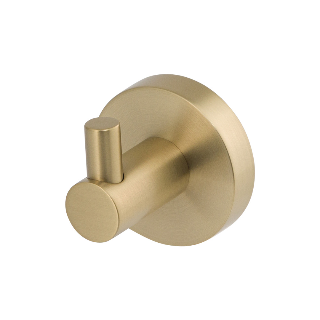 Brasshards Mixx Chia Robe Hook Brushed Gold
