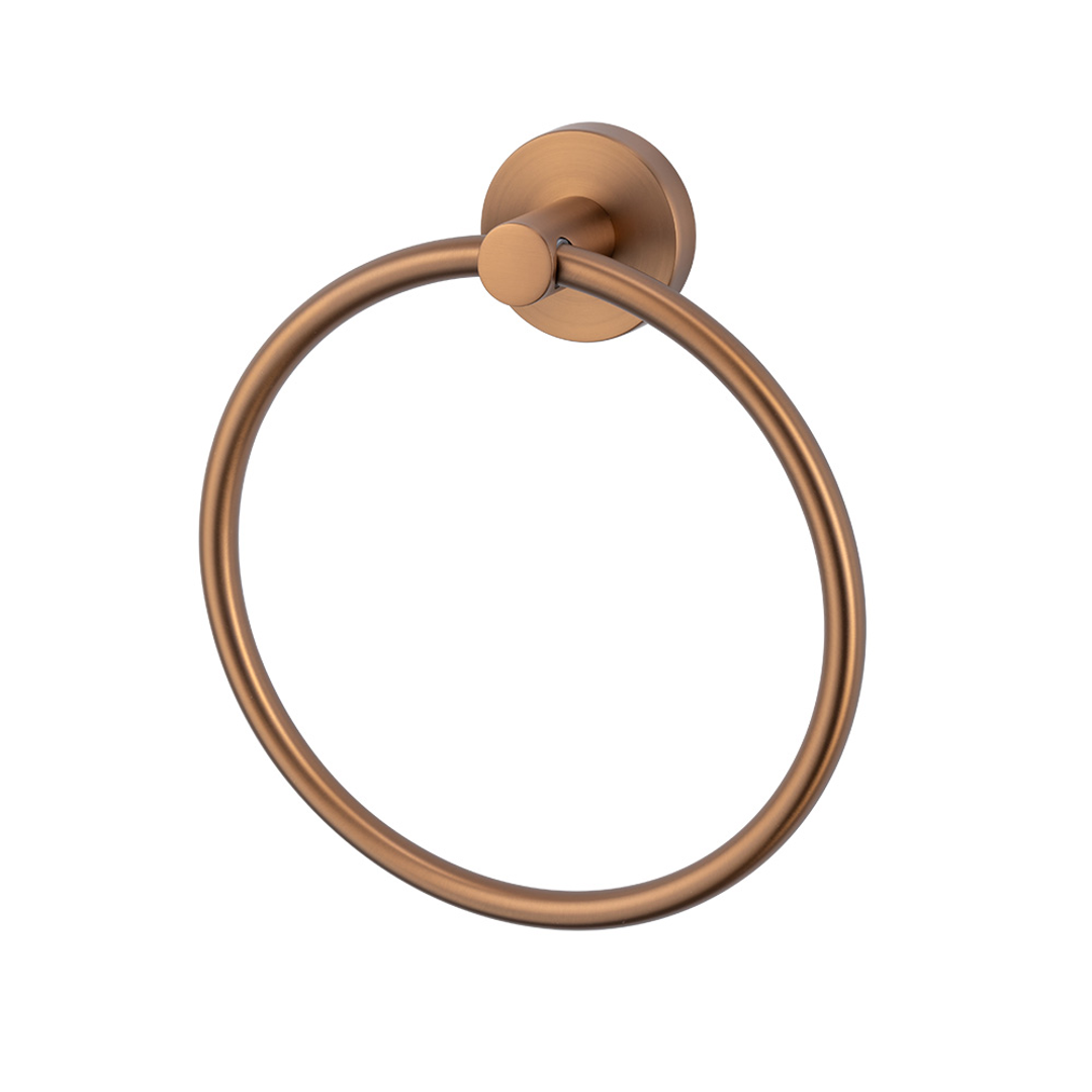 Brasshards Mixx Chia Towel Ring Brushed Bronze