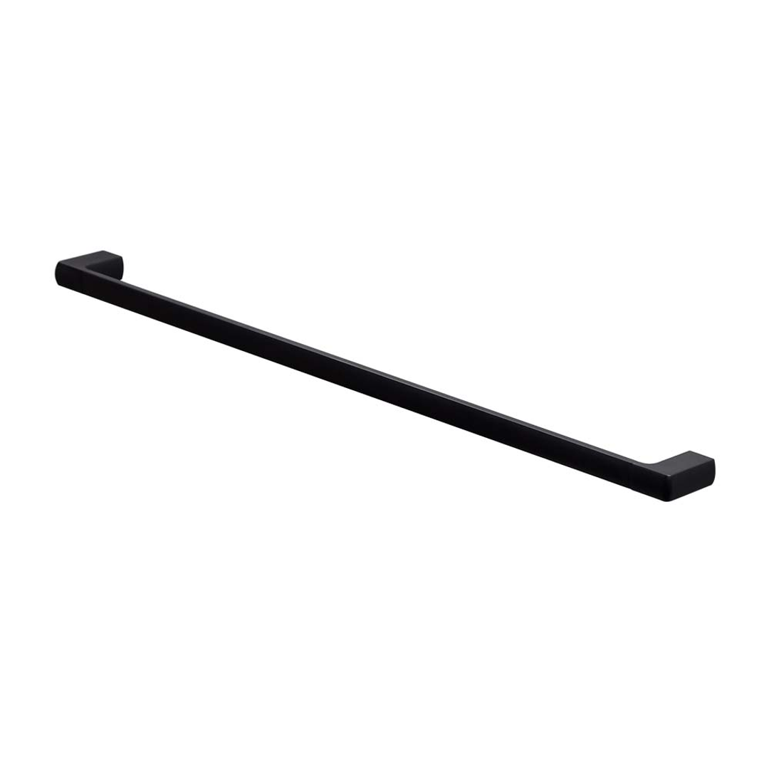 Brasshards Mixx Sandalwood Single Towel Rail 800Mm Matt Black