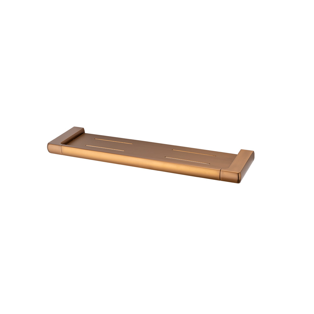 Brasshards Mixx Sandalwood Shower Shelf Brushed Bronze
