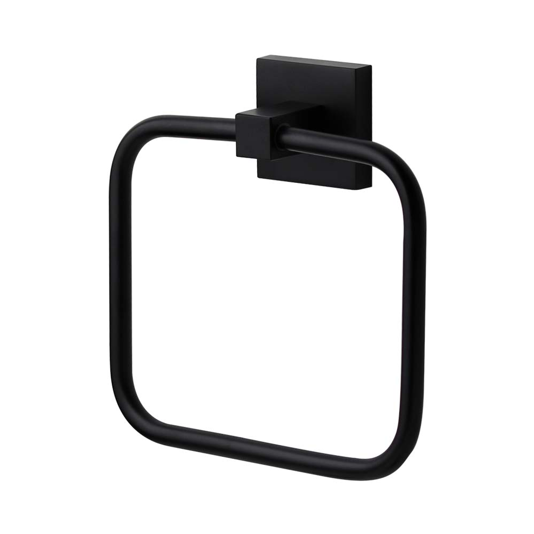 Brasshards Mixx Mint Towel Ring Matt Black