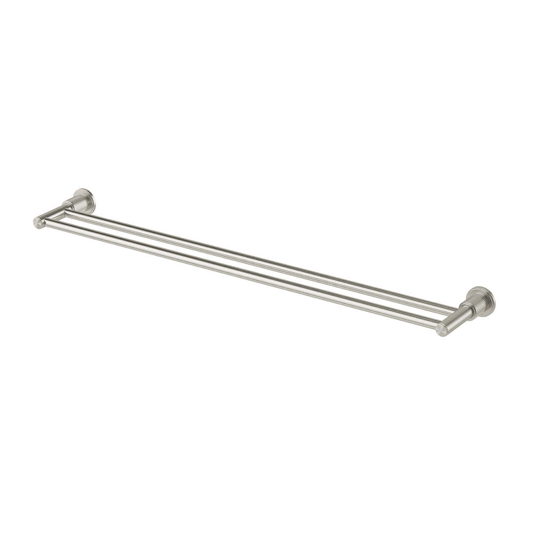 Phoenix Wiltern Double Towel Rail 800Mm Brushed Nickel