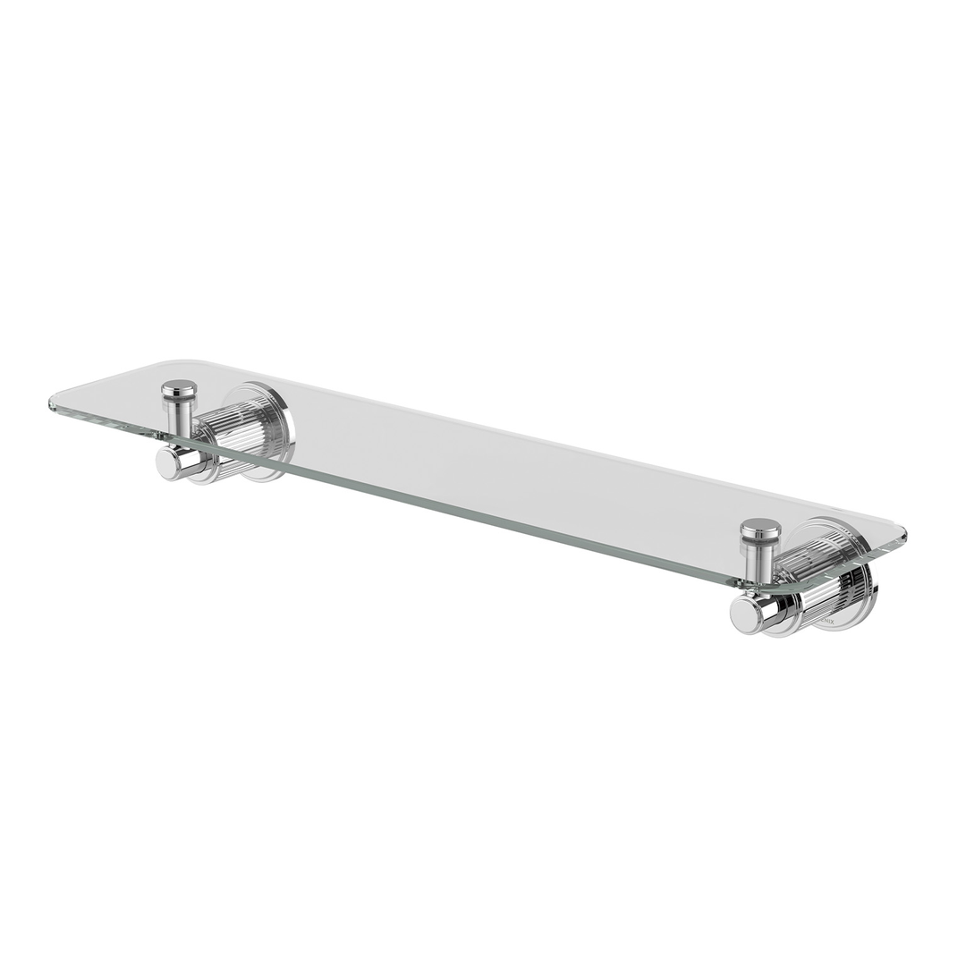 Phoenix Wiltern Glass Shelf 450Mm Chrome