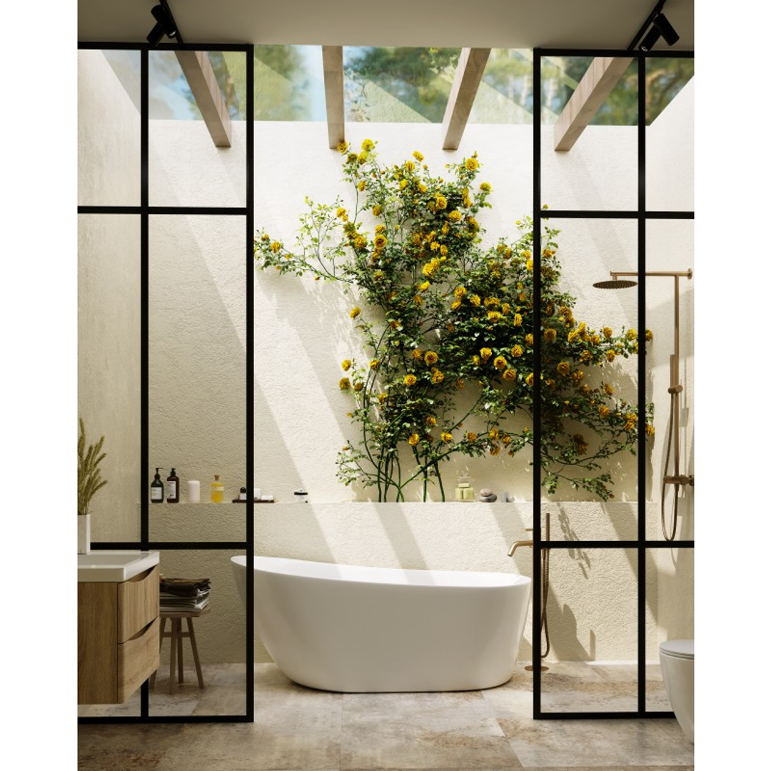 Belbagno Romano Freestanding Bath Gloss White 1500mm