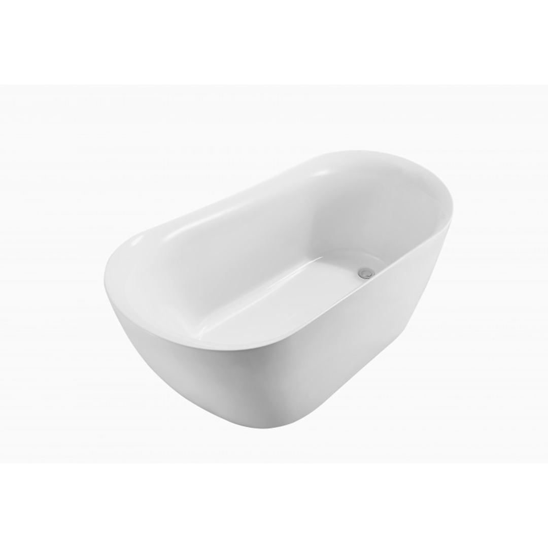 Belbagno Romano Freestanding Bath Gloss White 1500mm