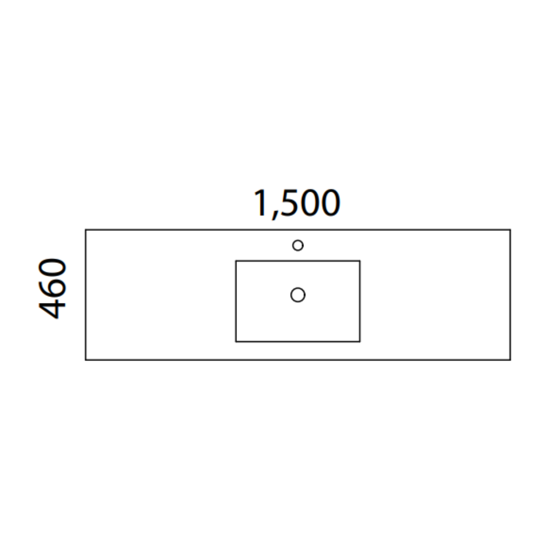 TIMBERLINE KANSAS VANITY 1800MM CENTRE WG BASIN SILKSURFACE AC TOP WALL HUNG