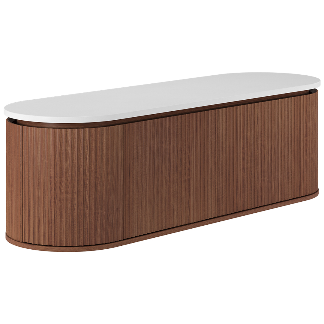 Fienza Empire Walnut 1500 Pill Wall Hung Cabinet 2 Door 2 Drawer Inc Vanity Organiser