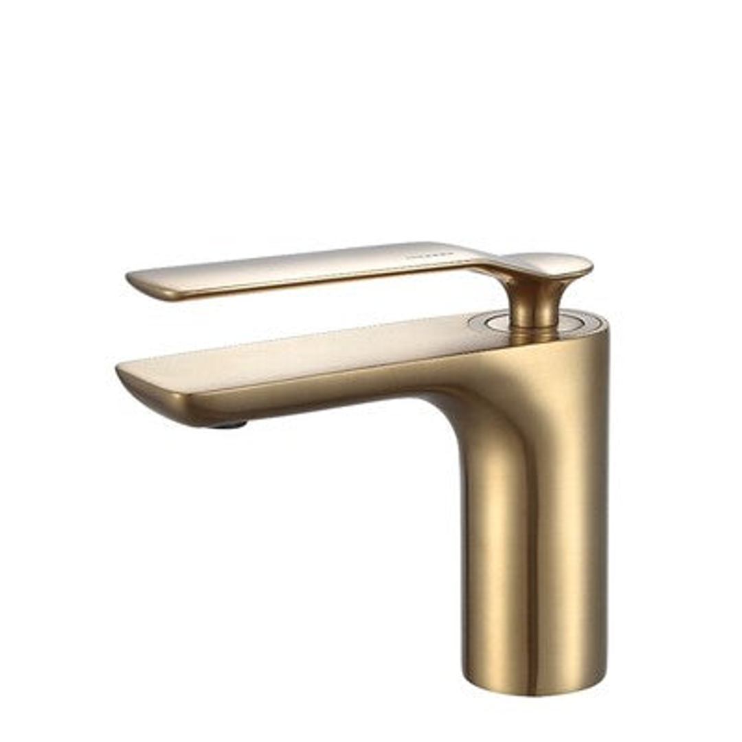 Synergii Basin Mixer Brushed Brass Pvd Sy01210.Bb