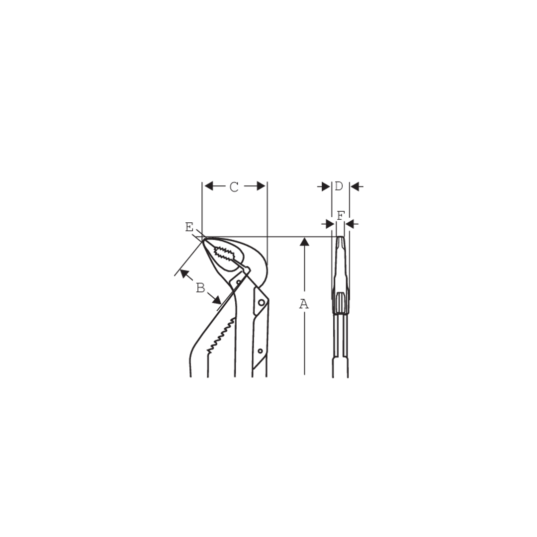 Bahco 225mm Slip Joint Plier (Multigrip) **8231**