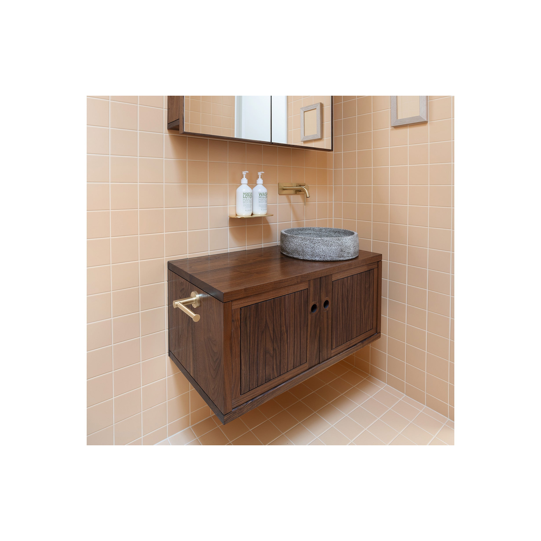 Phoenix Radii Toilet Roll Holder Round Plate - Brushed Gold