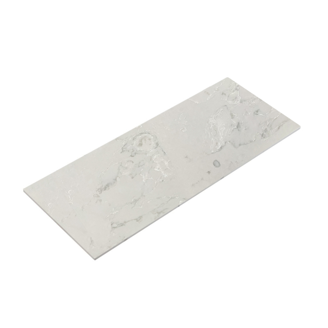 Aulic Leona 1500mm Wall-Hung Double Vanity - Alpine Flat Stone Top