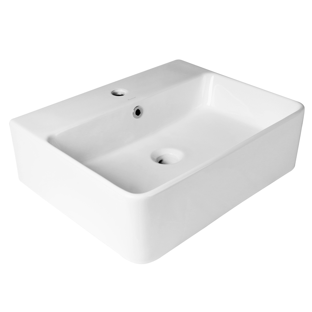 Otti Above Counter/W/Hung Basin 1 Taphole With Overflow Gloss White 520X420X155Mm