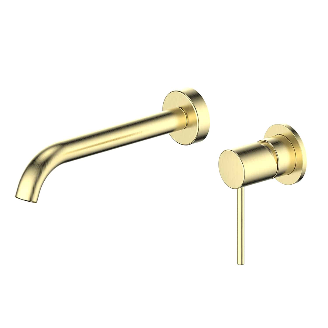 Greens Gisele Wall Basin/Bath Mixer Pvd Brushed Brass
