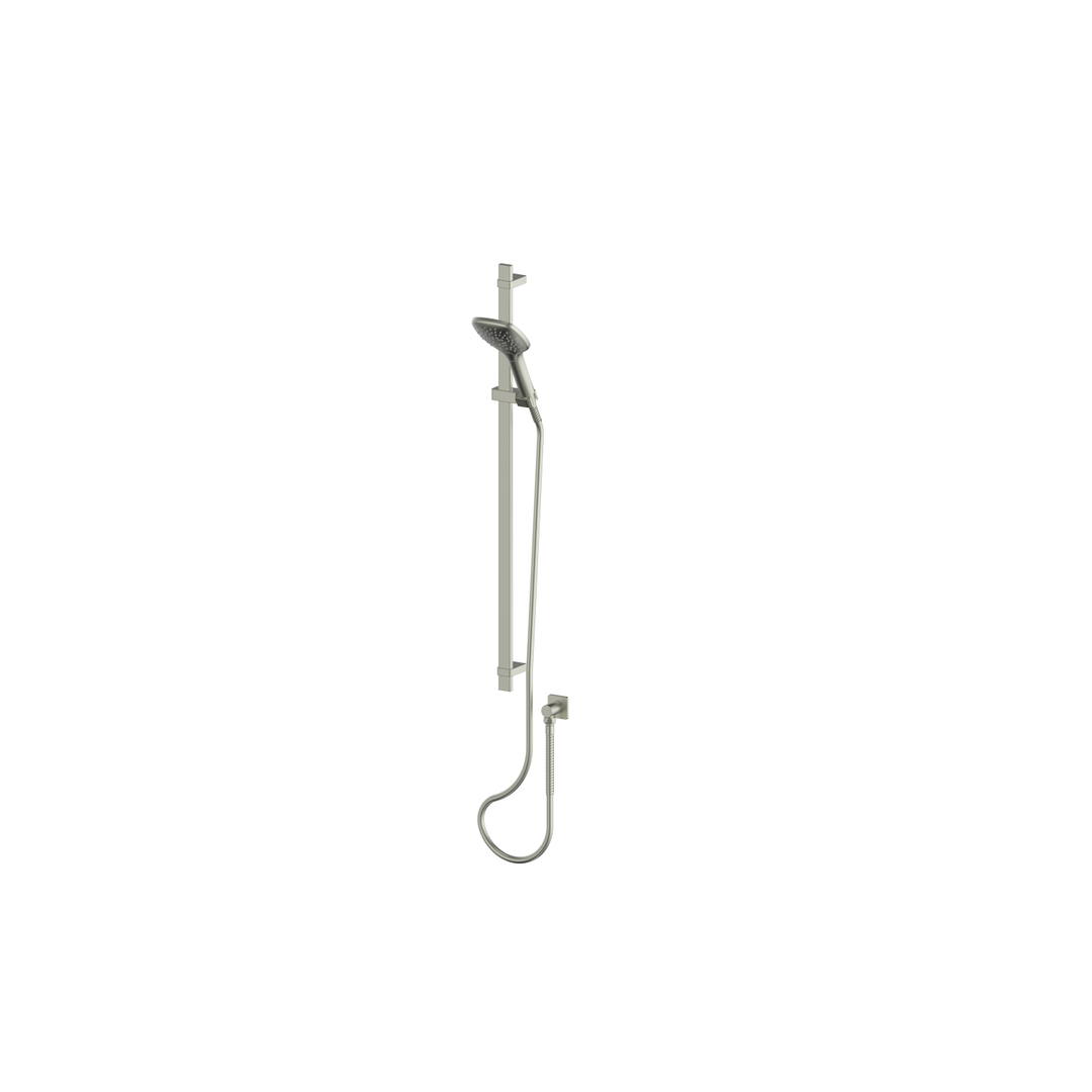 Greens Skyla Airflo Rail Shower Brushed Nickel 110Mm X 107Mm Multi Function Handset