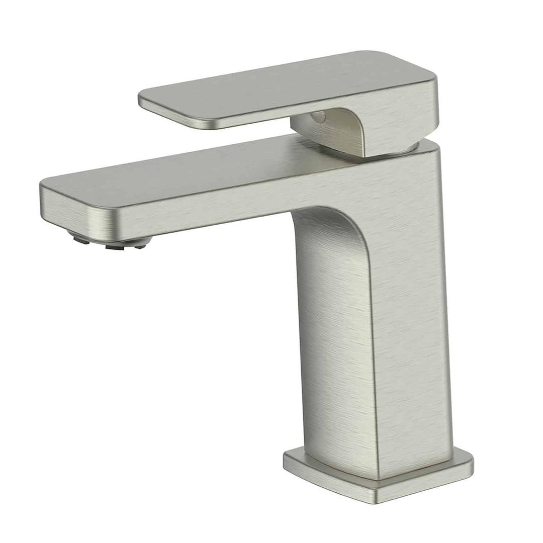 Greens Swept Basin Mixer Pvd Brushed Nickel