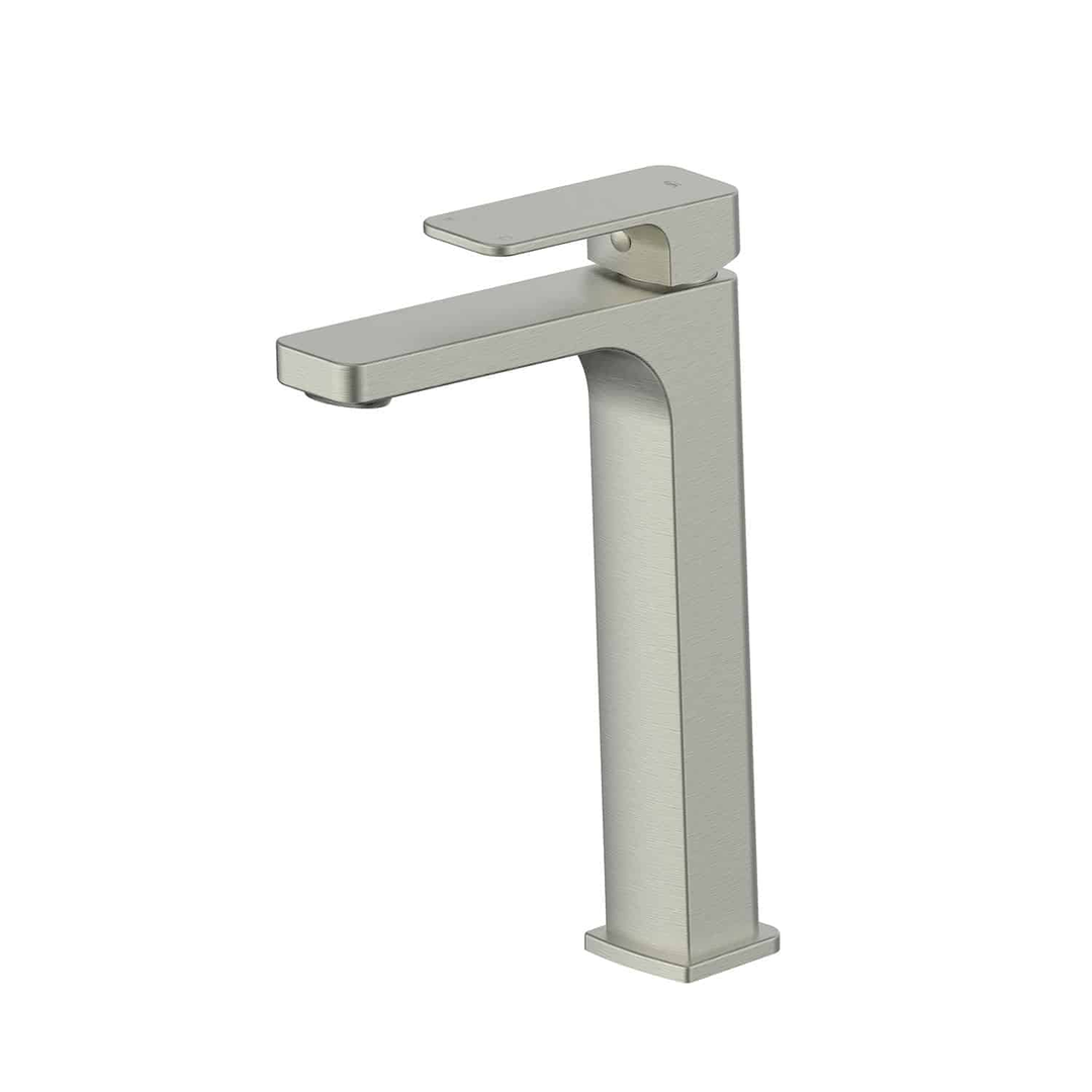 Greens Swept Tower Basin Mixer Pvd Brushed Nickel