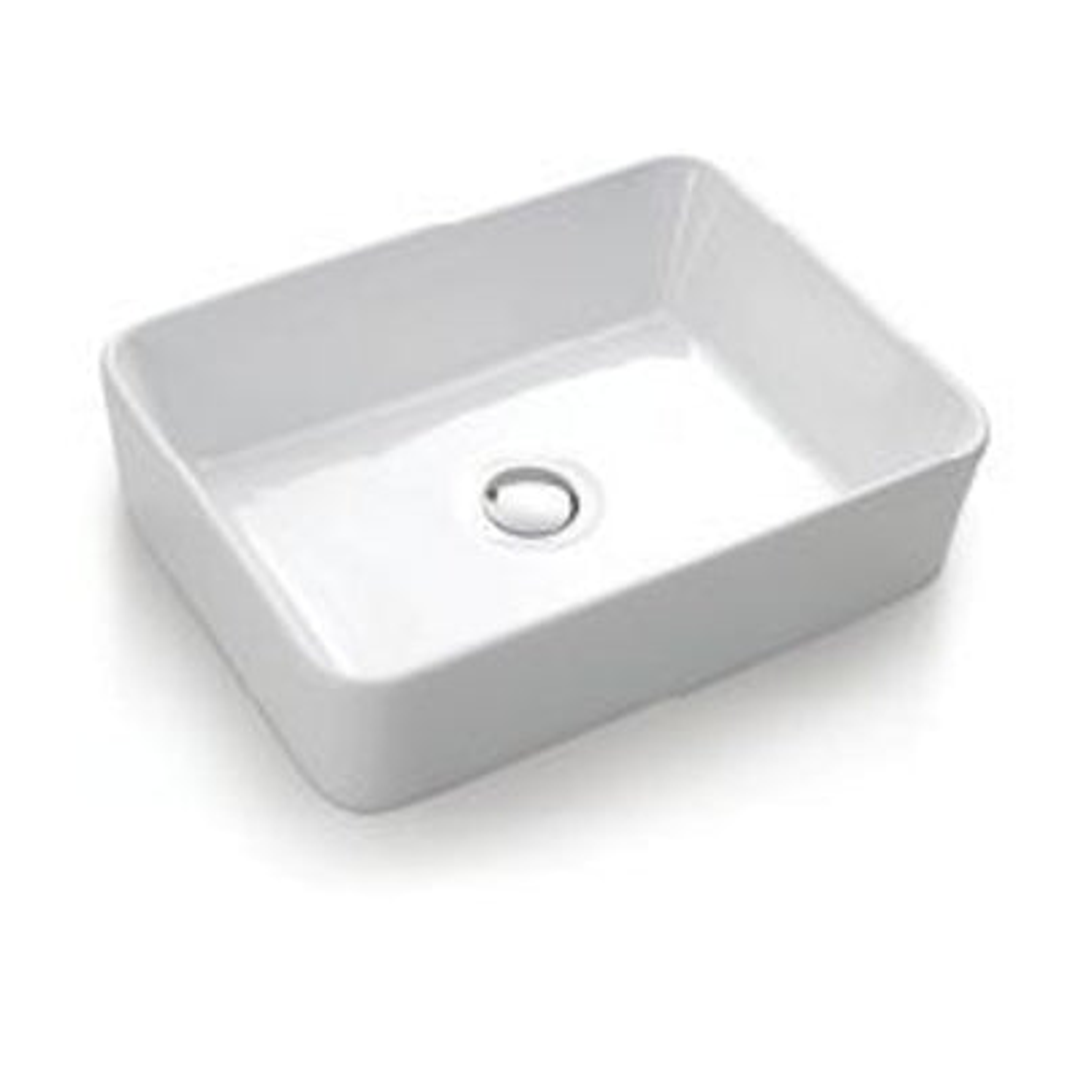 Castano Urbino Square Vessel Basin White Nth