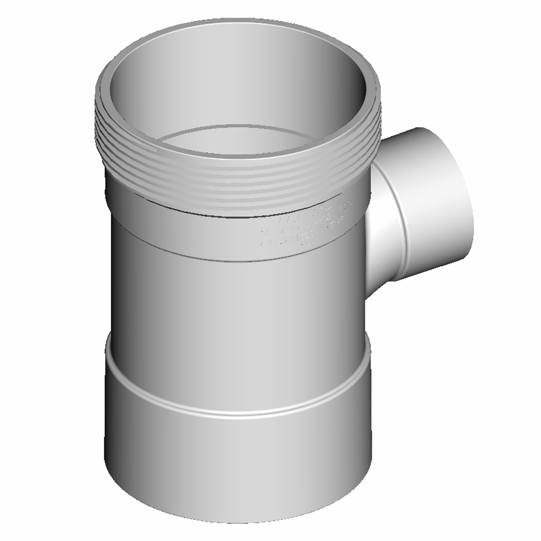 DWV Reducing 90 Degree Junction
