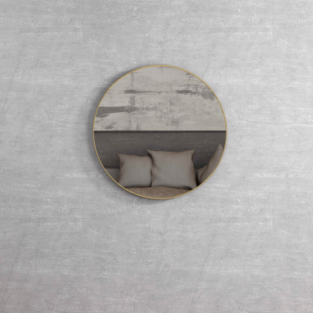 OTTI LONDON BRUSH GOLD FRAME MIRROR 700MM