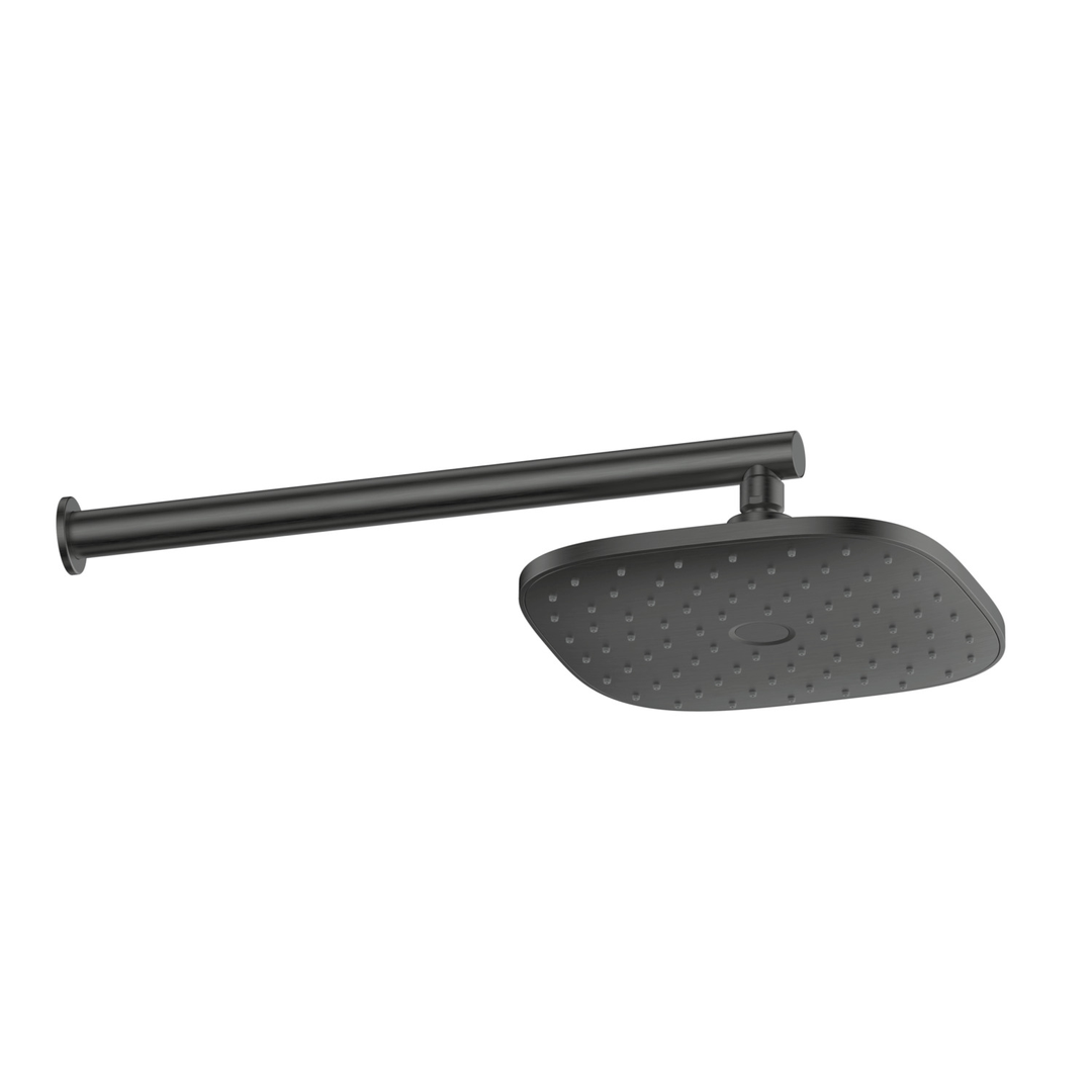 Greens Corban Wall Shower Pvd Gun Metal