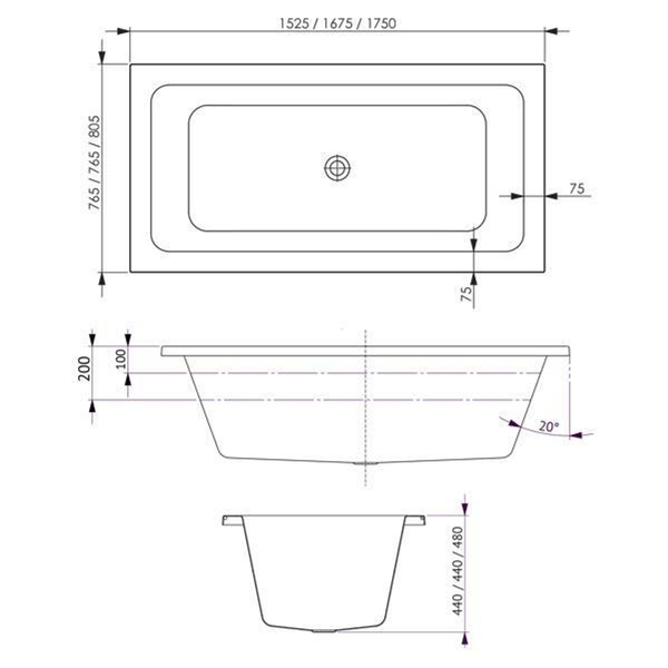 Decina Carina Contour 12 Jetss Spa Wh/Cp CaCnspaw 1675mm