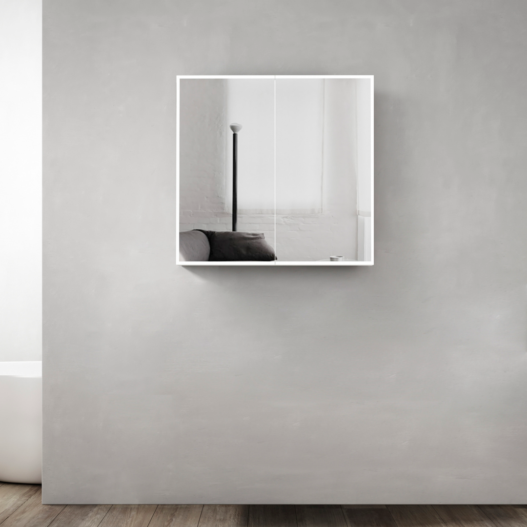 OTTI MOONLIGHT LED SHAVING CABINET 750*650*130 2 DOORS