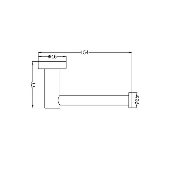Nero Mecca Toilet Roll Holder Matt White