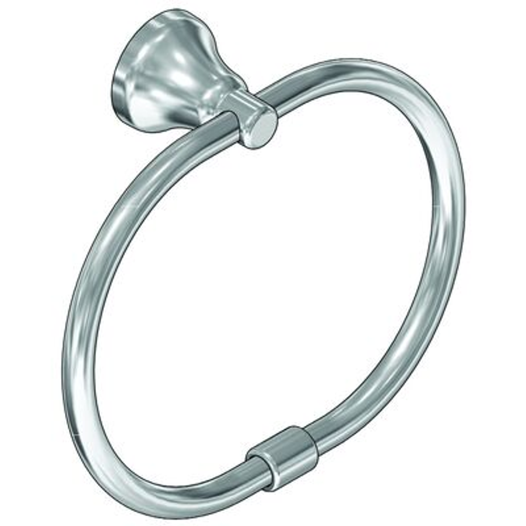 Ram Merino Towel Ring Chrome