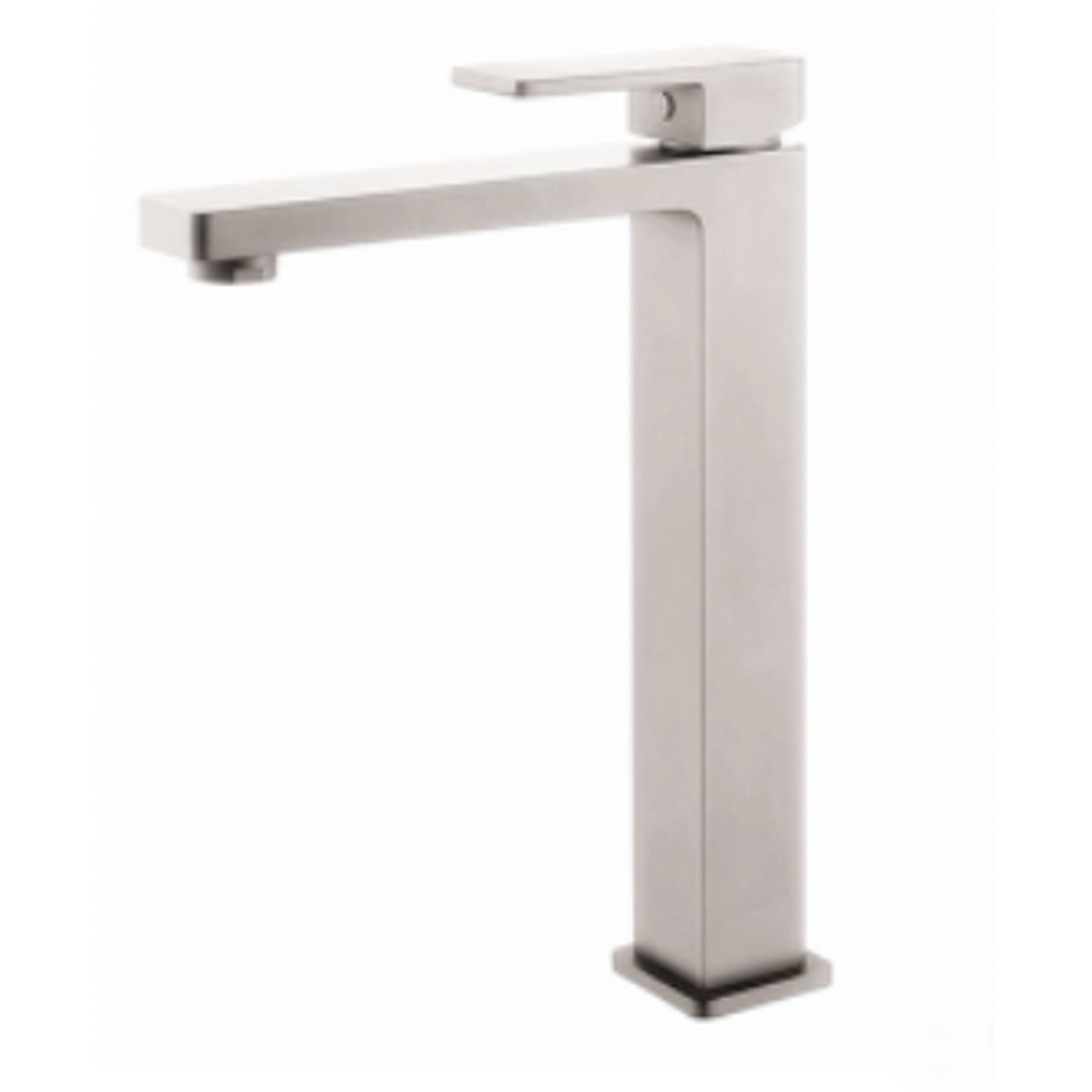 Bella Vista Milos Tall Basin Mixer Brushed Nickel
