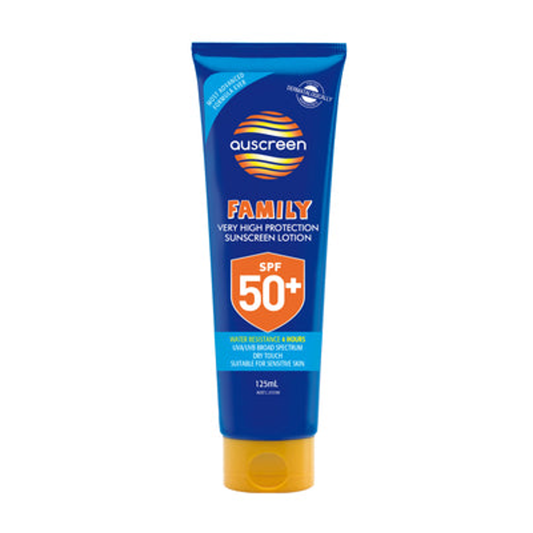 Maxisafe Auscreen Range SPF50+ Sunscreen 125ml