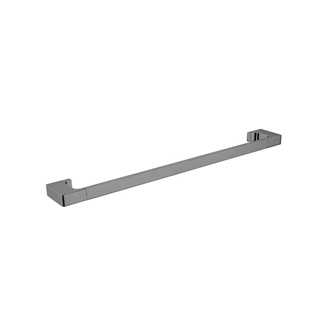 Nero Pearl/Vitra Single Towel Rail 600mm - Gun Metal Grey